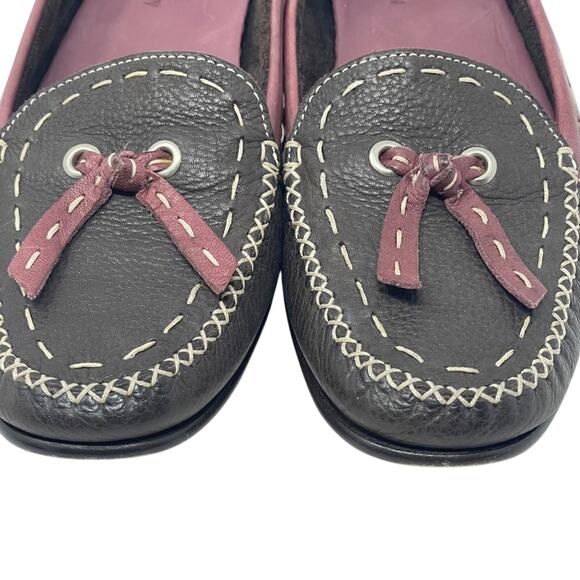 Cole Haan Brown & Mauve Leather Flats Size 8.5B - Picture 5 of 11